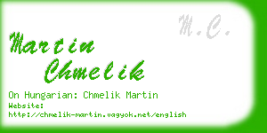 martin chmelik business card